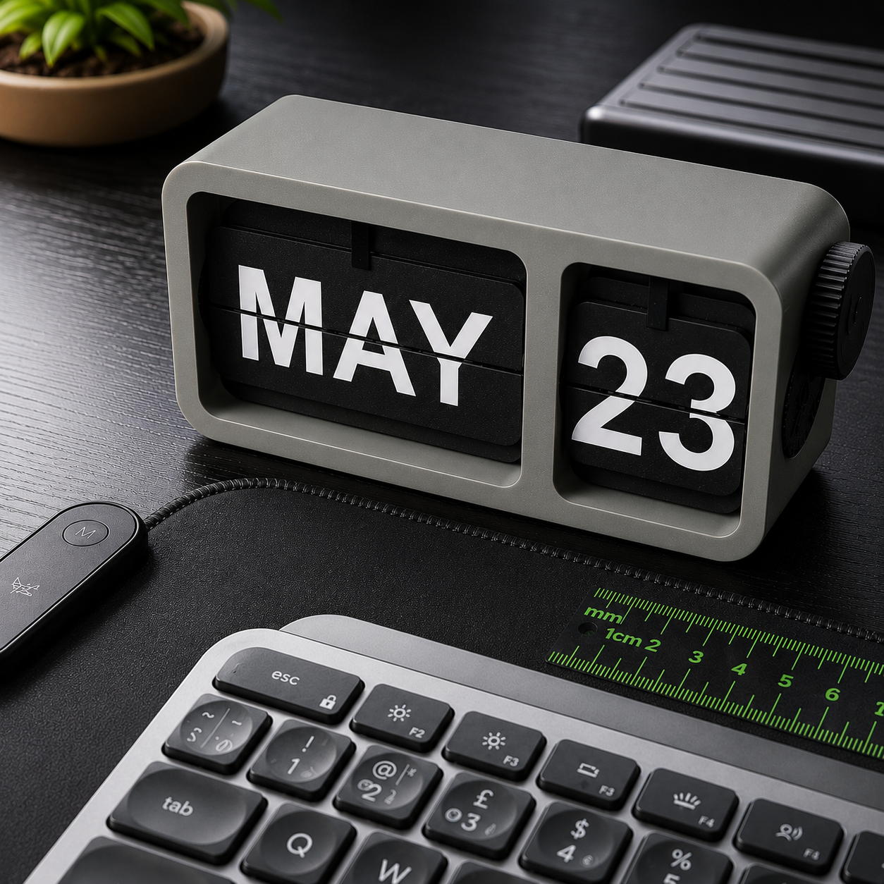 Retro Flip Calendar – Minimal Desk Accessory