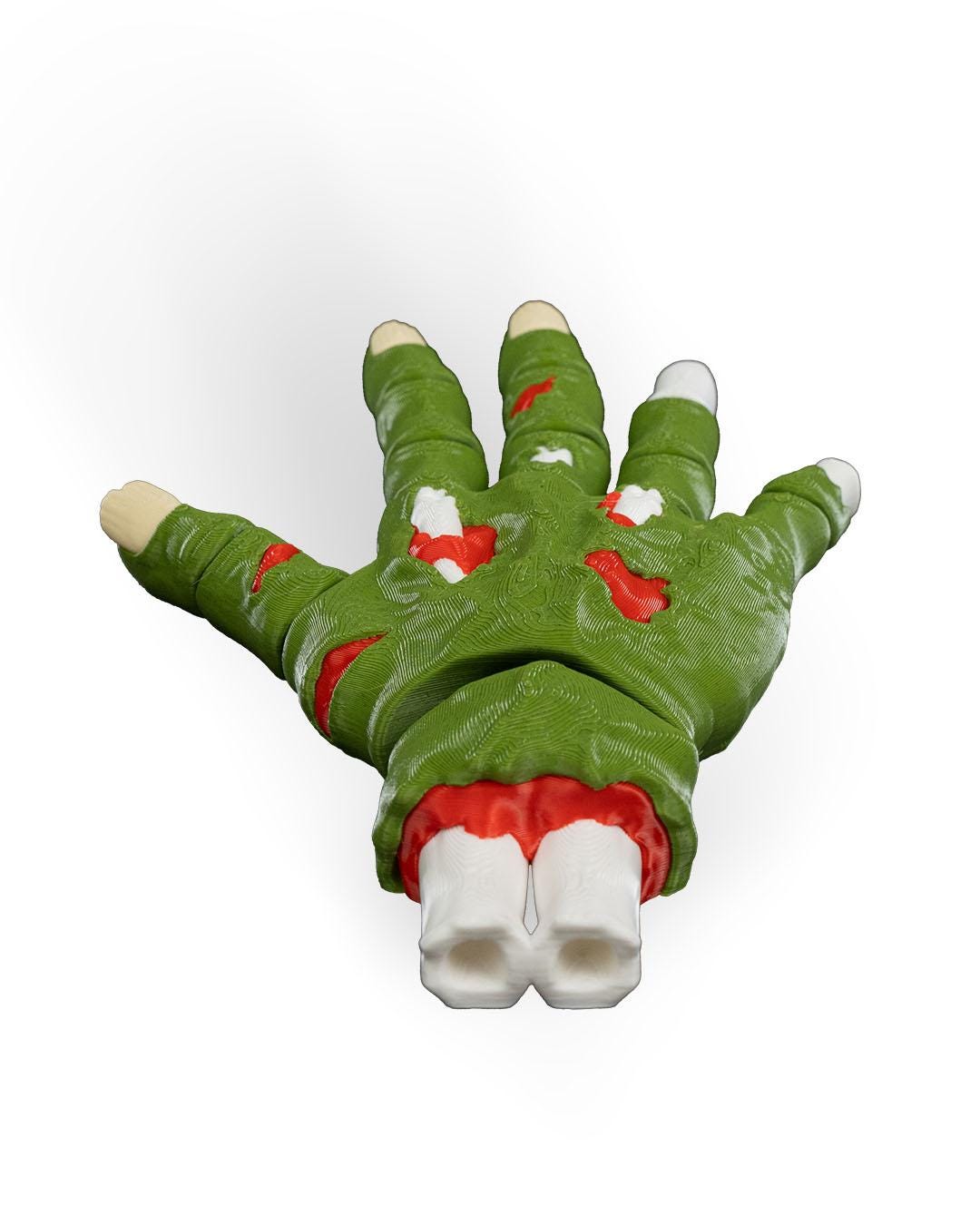 Articulated Zombie Hand - 3D Printed Creepy Fidget Toy &Halloween Decor