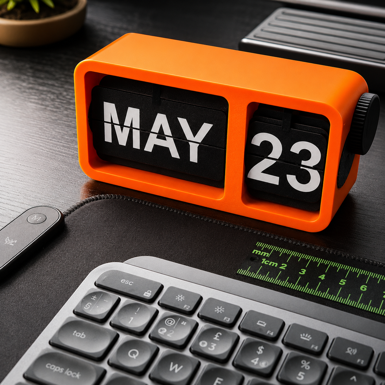 Retro Flip Calendar – Minimal Desk Accessory