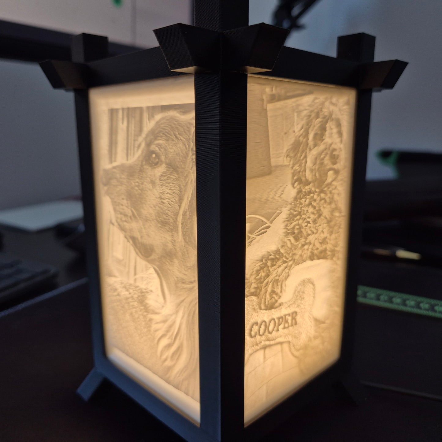 AuraKeep – Custom 3D Photo Lithophane Abajour