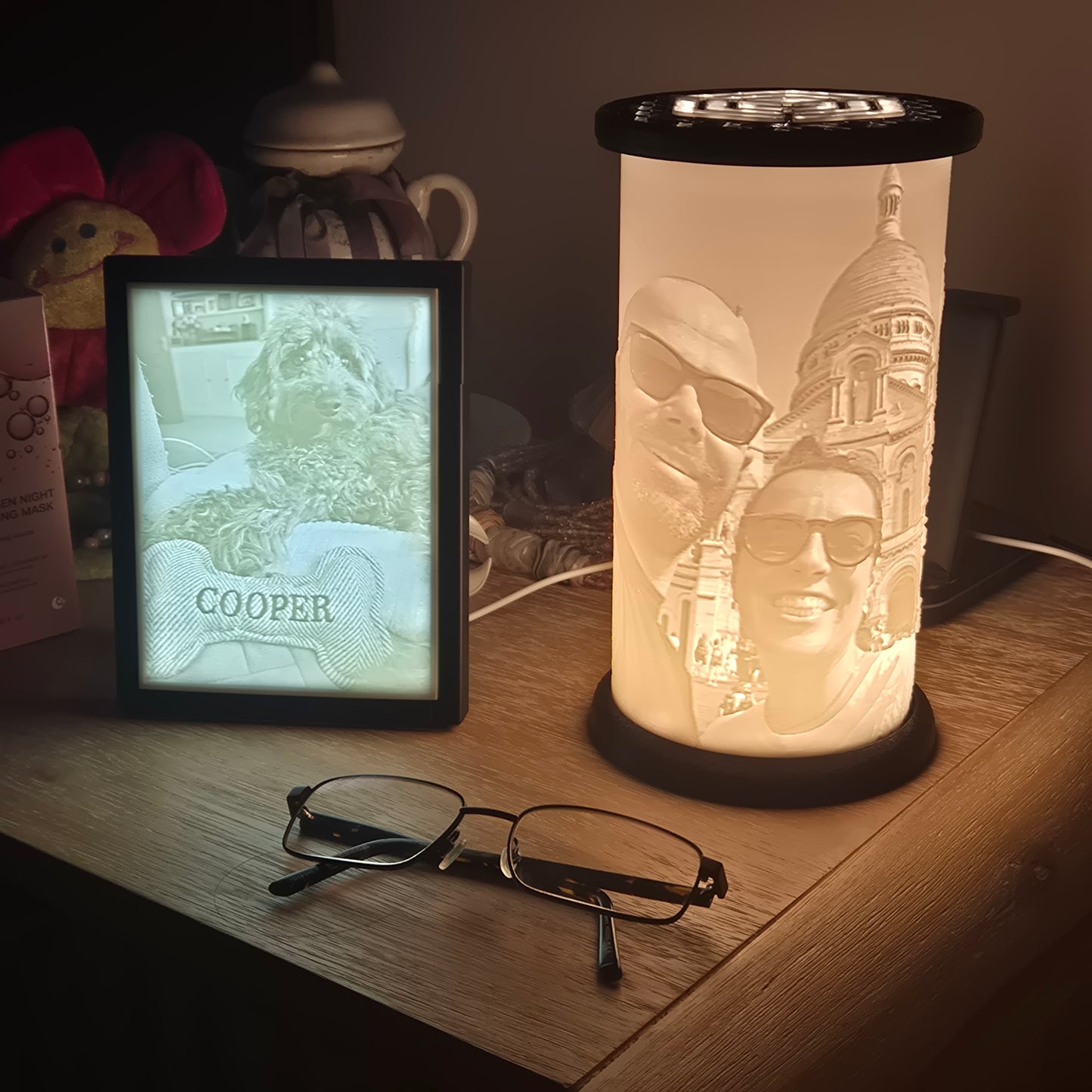 AuraKeep – Custom 3D Photo Lithophane Abajour