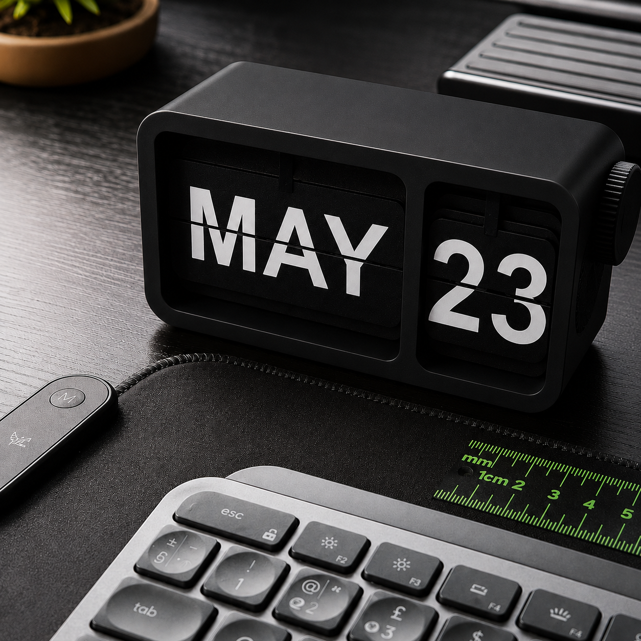 Retro Flip Calendar – Minimal Desk Accessory