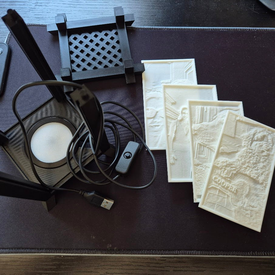 AuraKeep – Custom 3D Photo Lithophane Abajour
