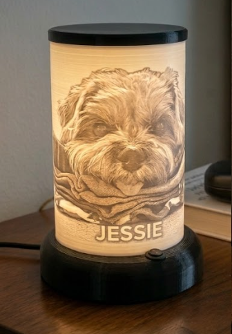 AuraKeep – Custom 3D Photo Lithophane Abajour
