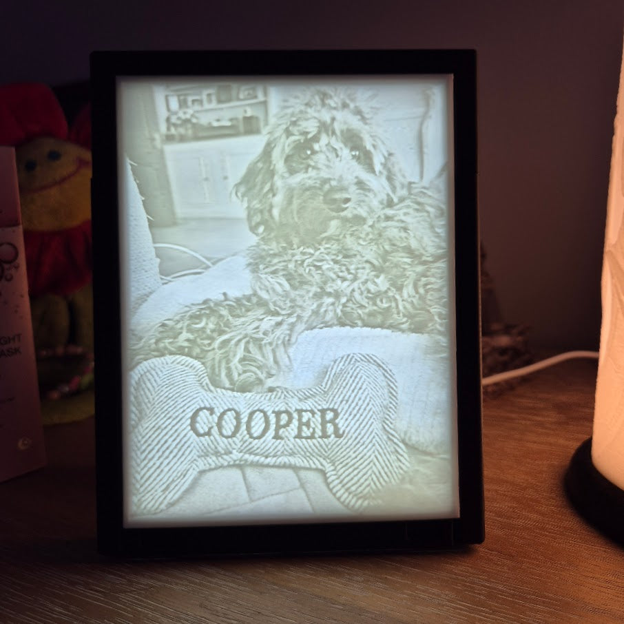 AuraKeep – Custom 3D Photo Lithophane Abajour