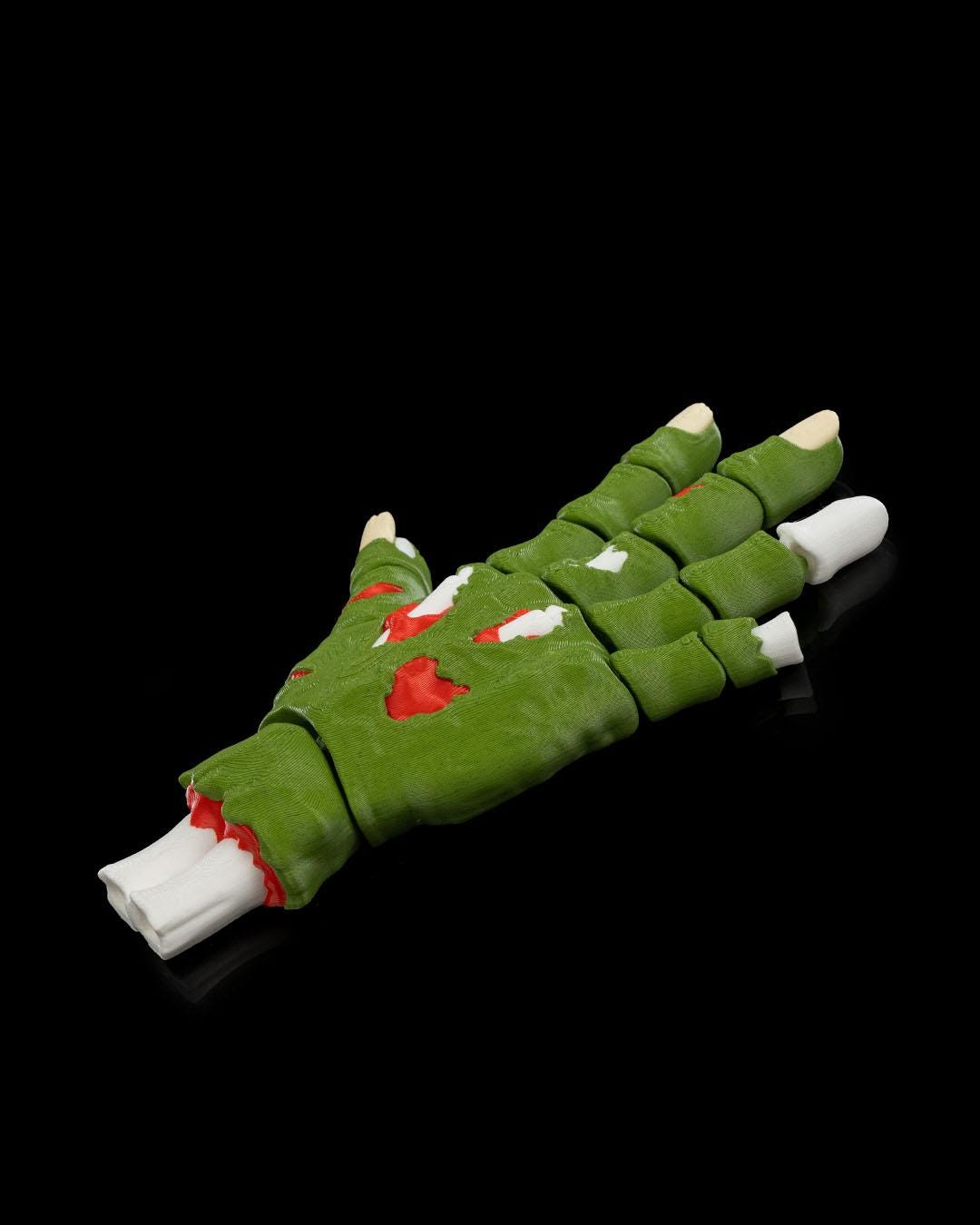 Articulated Zombie Hand - 3D Printed Creepy Fidget Toy &Halloween Decor