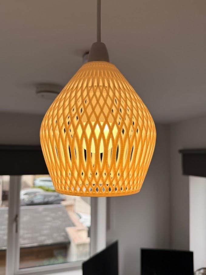 Geometric Lampshade | Modern Lattice Pendant Light Cover