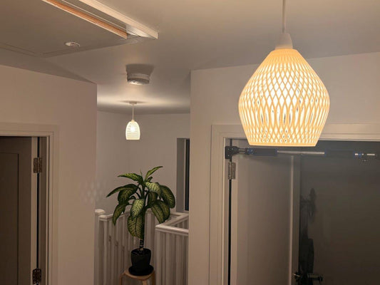 Geometric Lampshade | Modern Lattice Pendant Light Cover