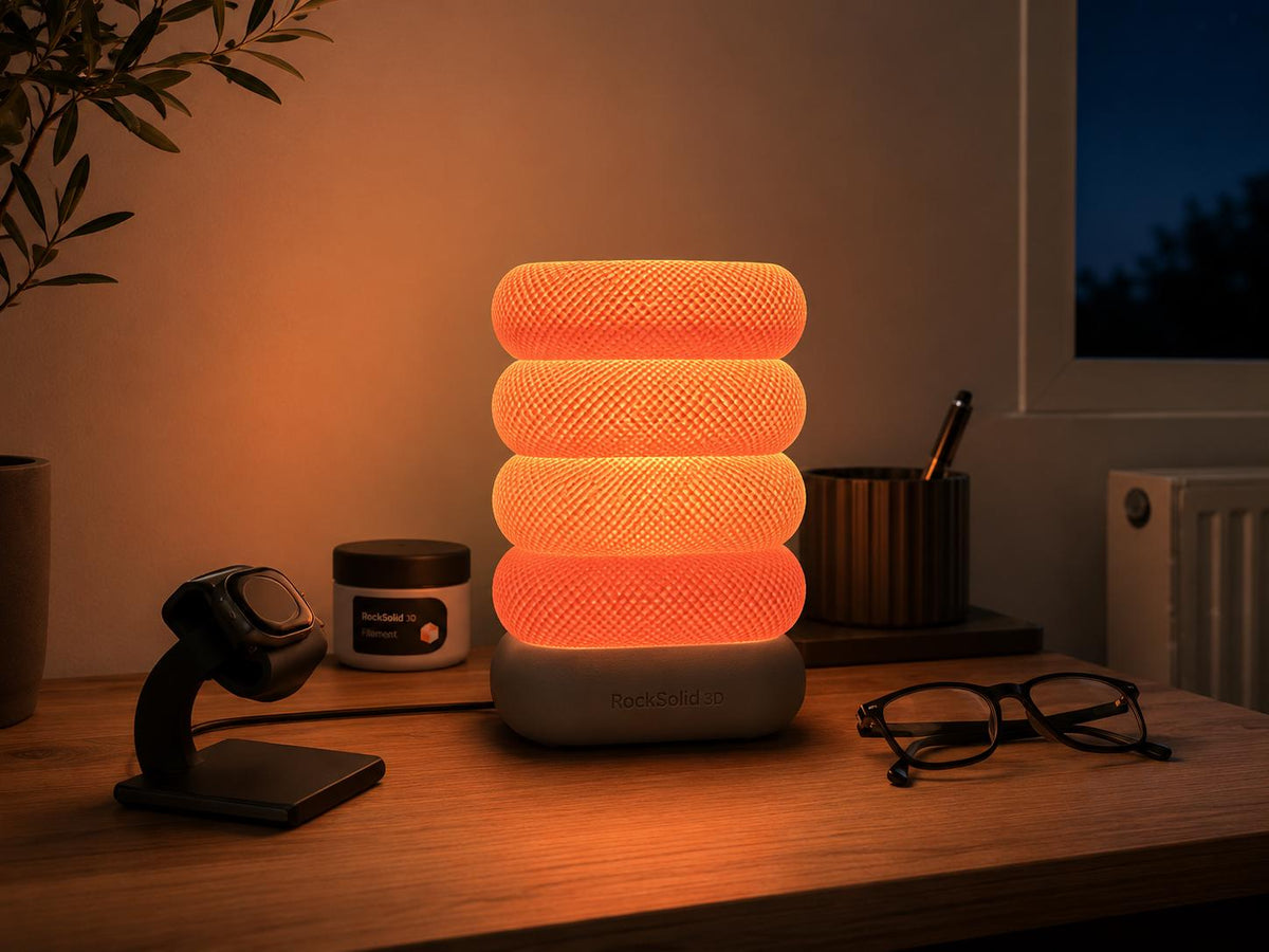 Textured LED Table Lamp - Modern Home Accent Light