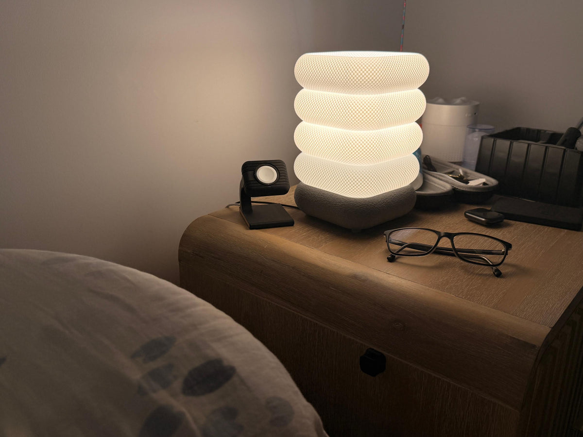 Textured LED Table Lamp - Modern Home Accent Light