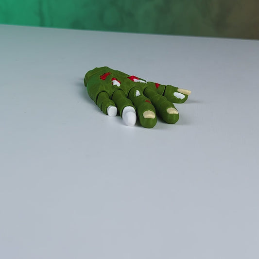 Articulated Zombie Hand - 3D Printed Creepy Fidget Toy &Halloween Decor