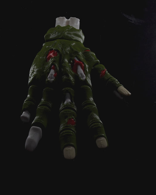 Articulated Zombie Hand - 3D Printed Creepy Fidget Toy &Halloween Decor